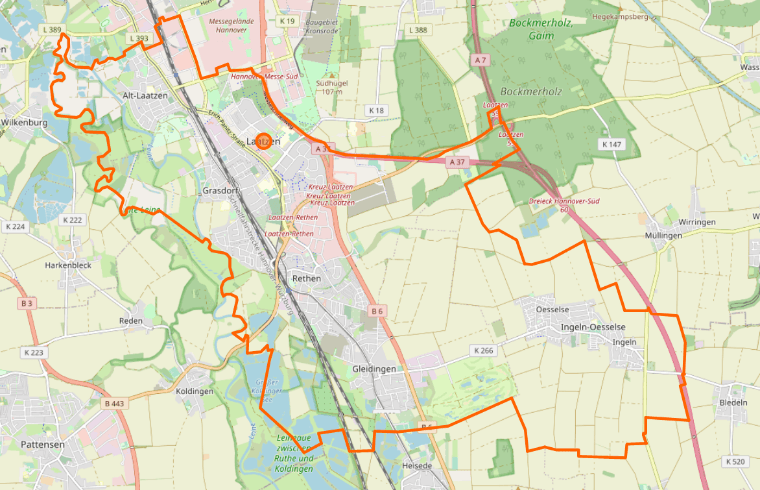 Bild Latzen aus Relation OpenStreetMap